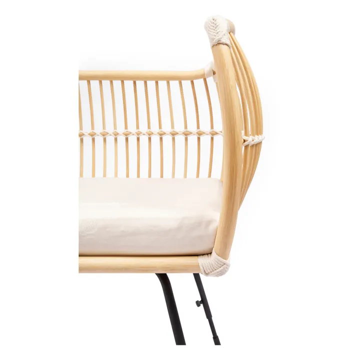 Bermbach Handcrafted Martha Wicker Co-Sleeping Bassinet Cotton