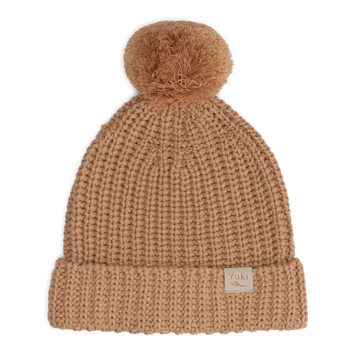 Bonnet Tricot Coton Bio | Vieux Rose- Image produit n°0