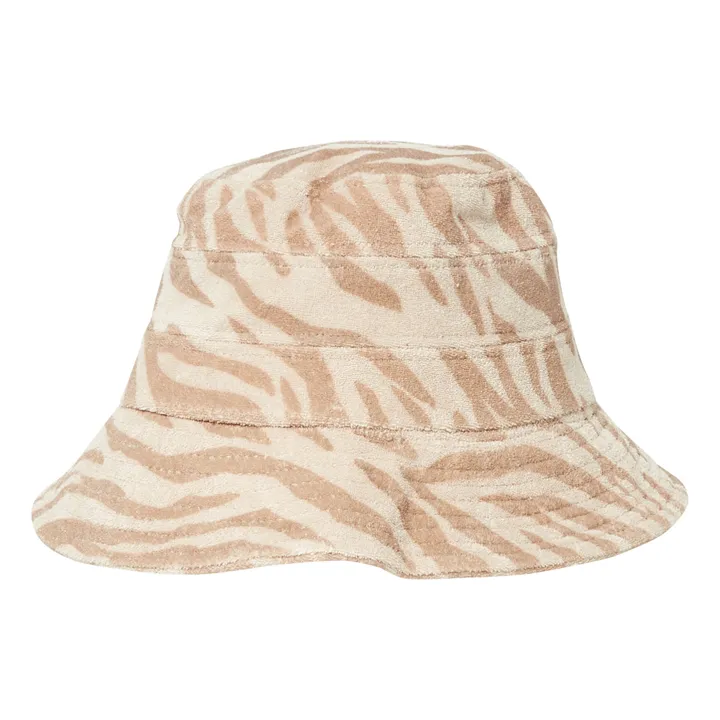 Tiger Terry Cloth Bucket Hat | Beige- Product image n°1