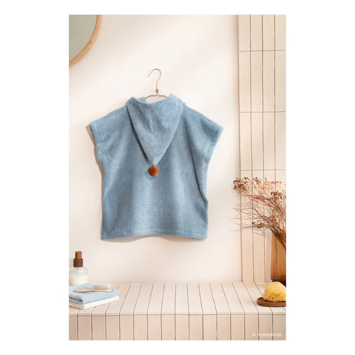 Poncho So Cute aus Bio-Baumwolle | Blau- Produktbild Nr. 1