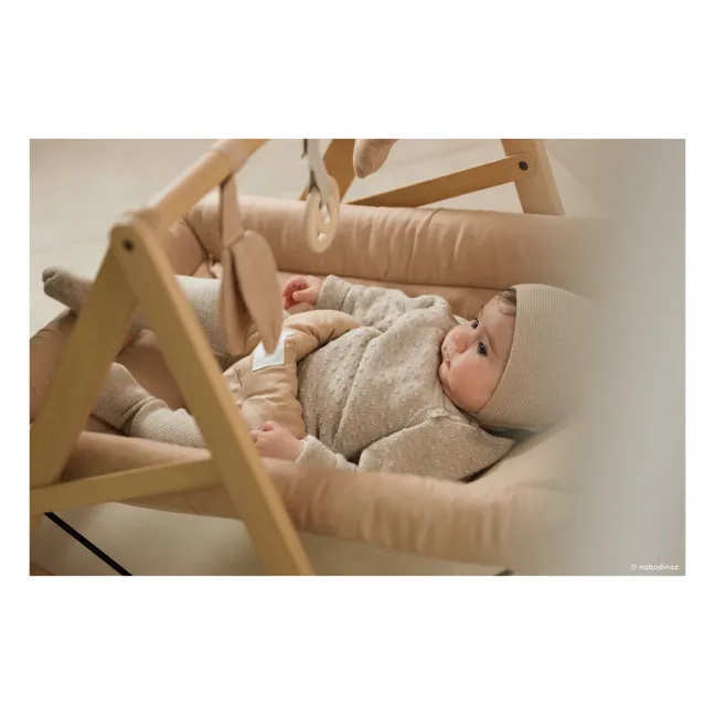 Growing Green Baby Bouncer - French Linen | Sand