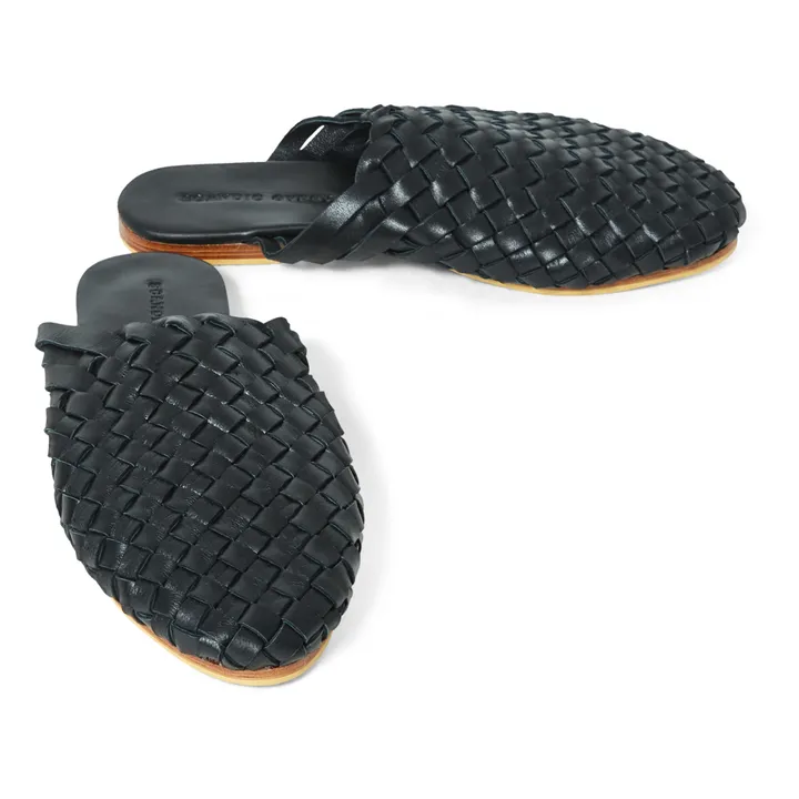 Braided Mules - Women’s Collection  | Black- Product image n°1
