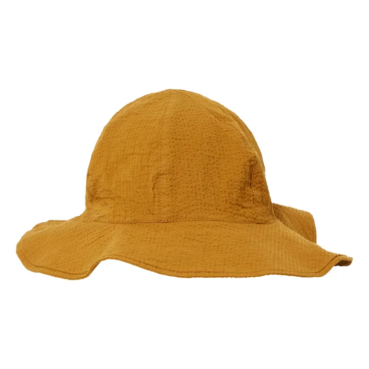 Amelia Organic Cotton Crepe Hat | Caramel- Product image n°0