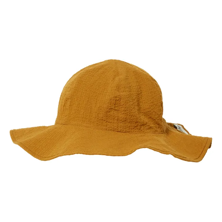 Amelia Organic Cotton Crepe Hat | Caramel- Product image n°1
