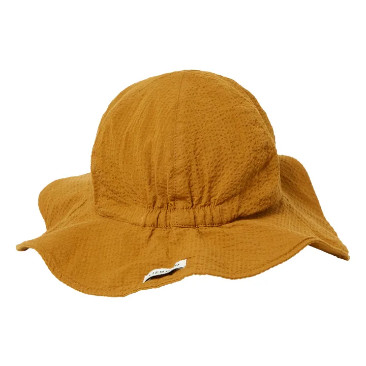 Amelia Organic Cotton Crepe Hat | Caramel- Product image n°2