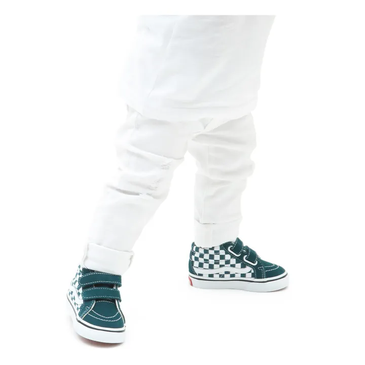 Sneakers Scratch SK8-Mid Reissue Damier | Blaugrün- Produktbild Nr. 2