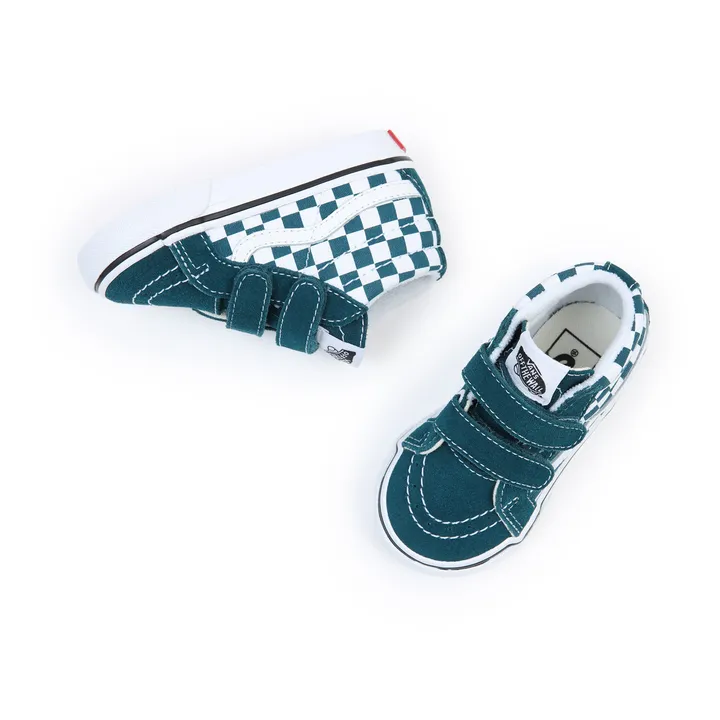 Sneakers Scratch SK8-Mid Reissue Damier | Blaugrün- Produktbild Nr. 4