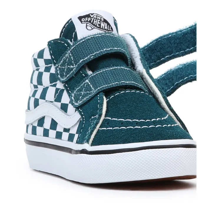 SK8-Mid Reissue Checkered Sneakers | Blue Green- Product image n°6
