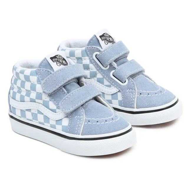 Sneakers Scratch SK8-Mid Reissue Damier | Hellblau