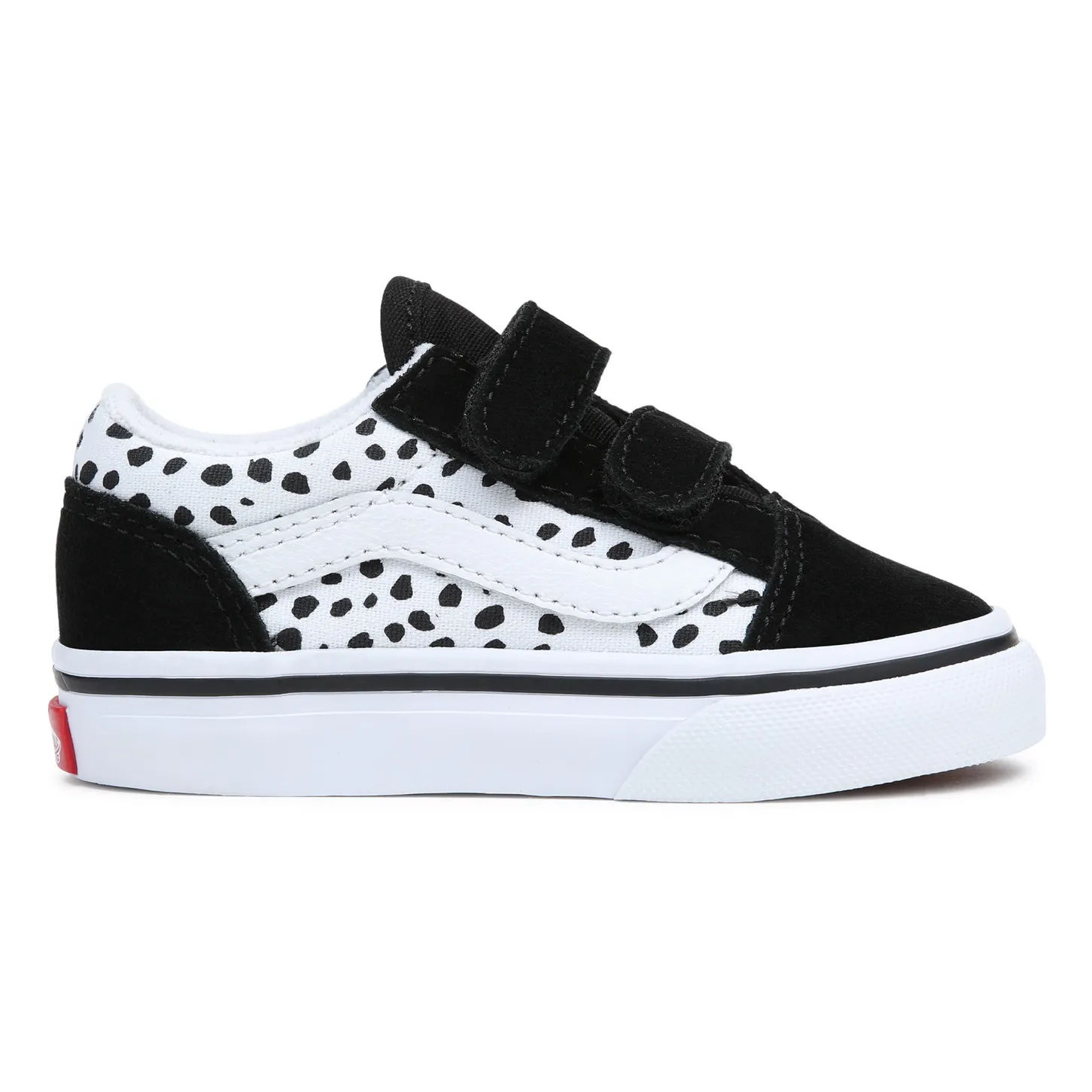 Vans Old Skool Dalmatian Velcro Sneakers Black Smallable