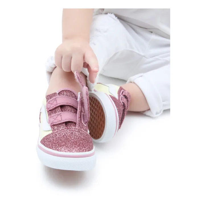 Zapatillas con velcro Old Skool Glitter | Rosa- Imagen del producto n°1