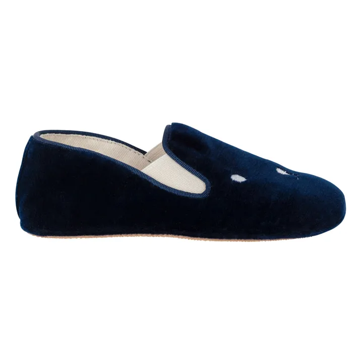 Noa Bear Slippers | Navy blue- Product image n°0