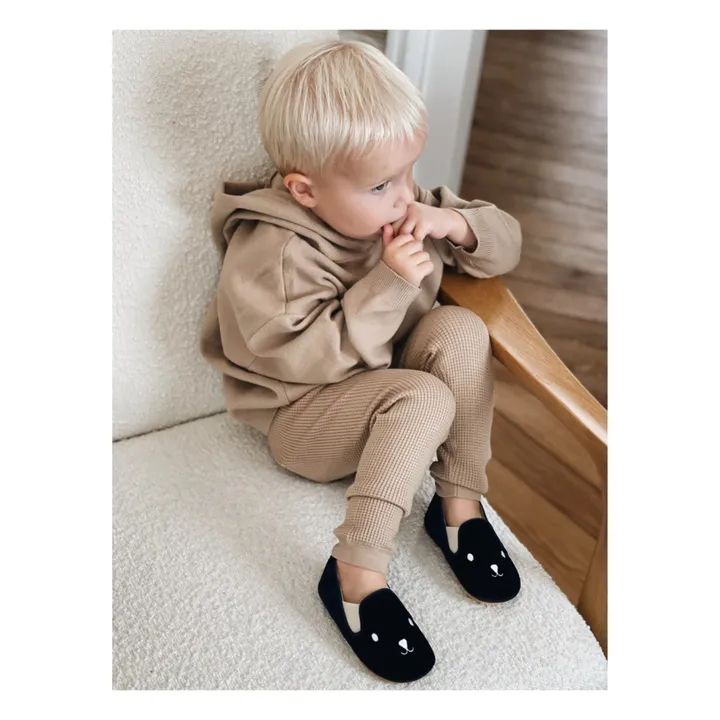 Noa Bear Slippers | Navy blue- Product image n°1