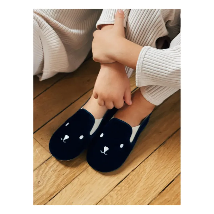Noa Bear Slippers | Navy blue- Product image n°2
