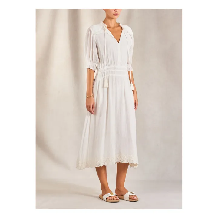 Vestido Midi Ines | Blanco- Imagen del producto n°2
