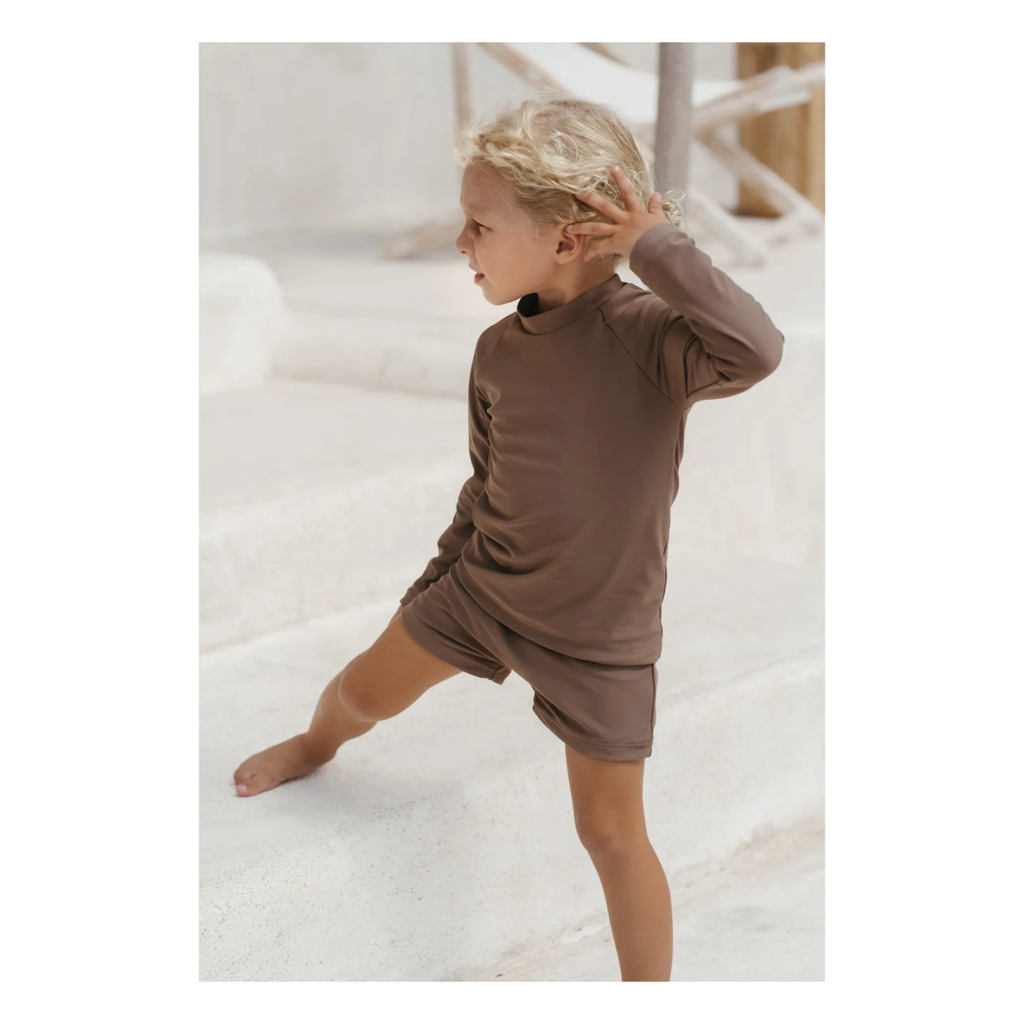 Sol Anti-UV T-shirt | Brown- Product image n°1