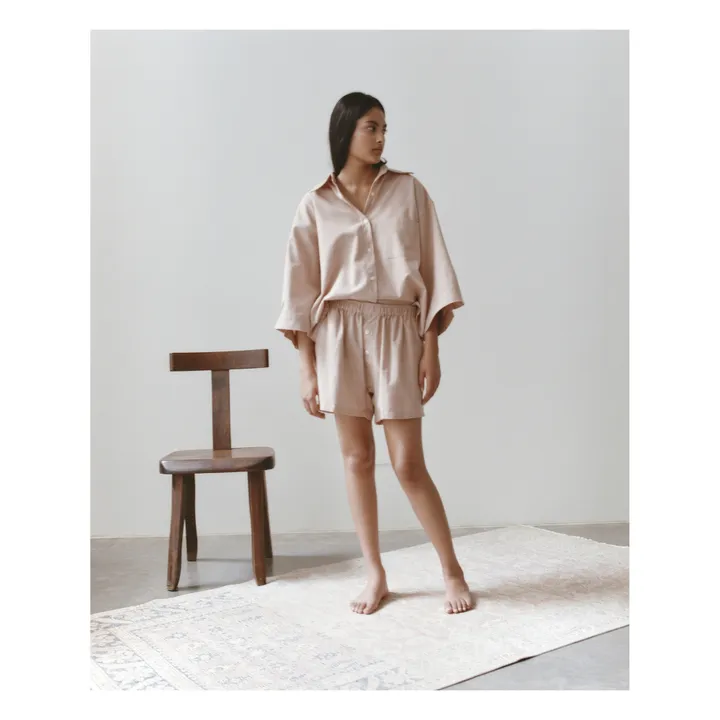03 Linen Top & Bottom Set | Dusty Pink- Product image n°1