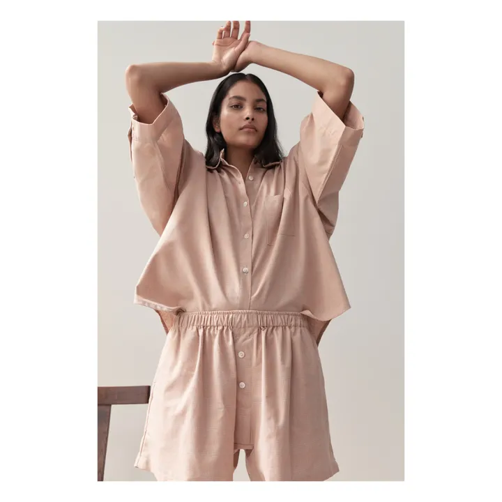 03 Linen Top & Bottom Set | Dusty Pink- Product image n°5