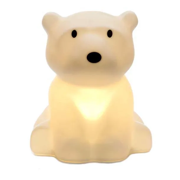 Lámpara de noche Nanuk oso polar | Blanco