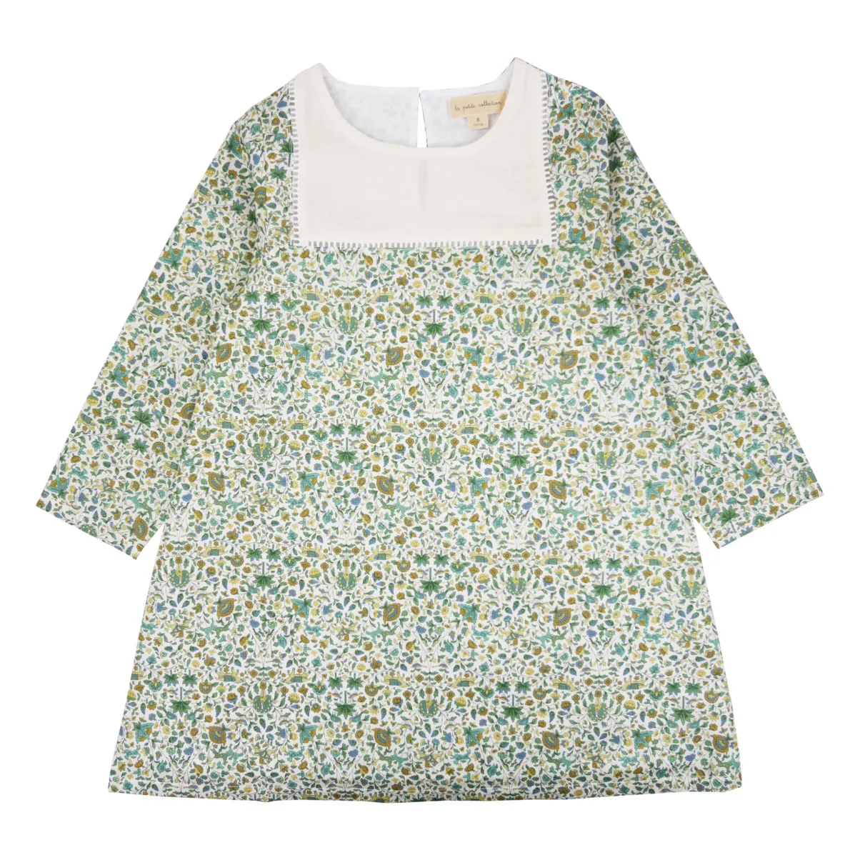 La Petite Collection Green Liberty Scale Dress