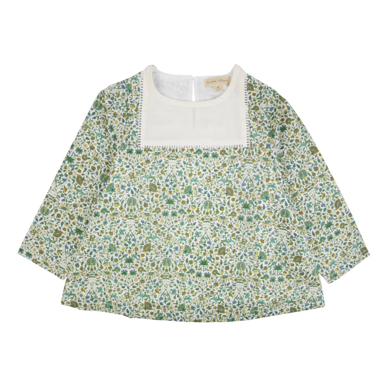 La Petite Collection Green Liberty Scale Blouse