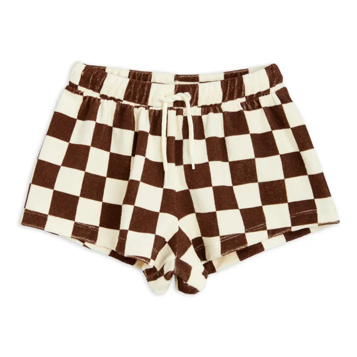 The Future Organic Cotton Gingham Shorts | Brown- Product image n°0