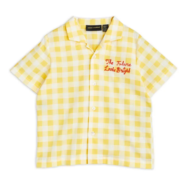 Hemd Vichy aus Bio-Baumwolle | Gelb
