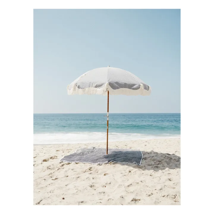 Parasol frangé Premium | Bleu marine- Image produit n°1