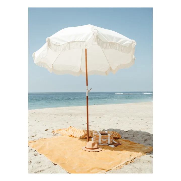 Parasol frangé Premium | Blanc- Image produit n°2