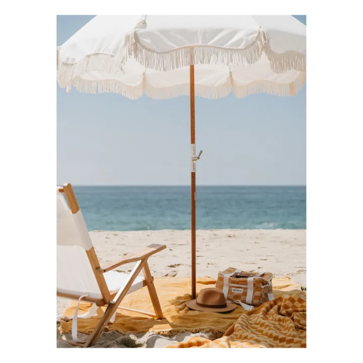 Parasol frangé Premium | Blanc- Image produit n°4