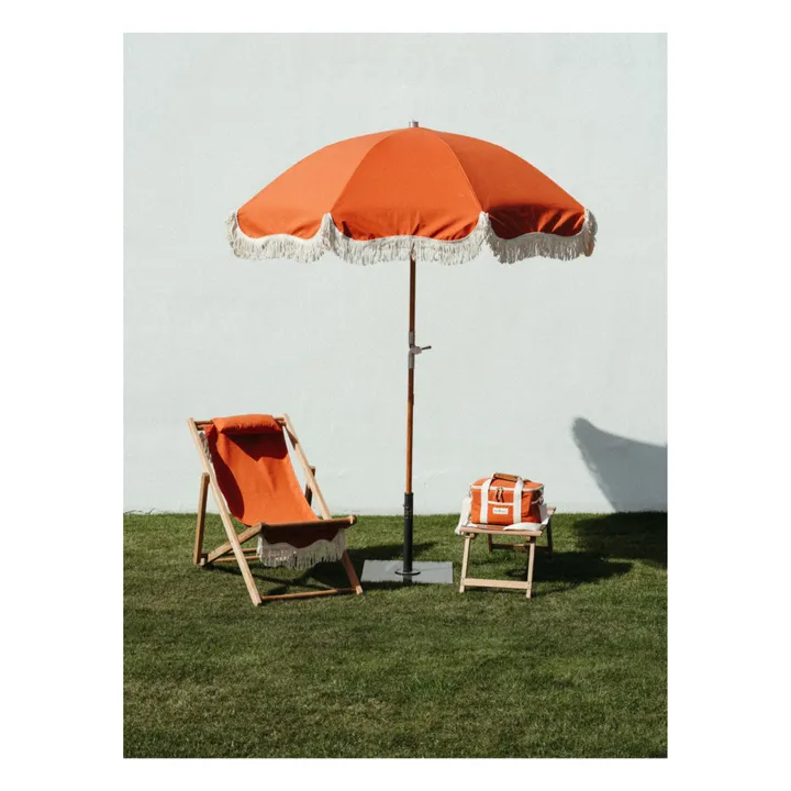 Parasol frangé Premium | Rouge- Image produit n°2