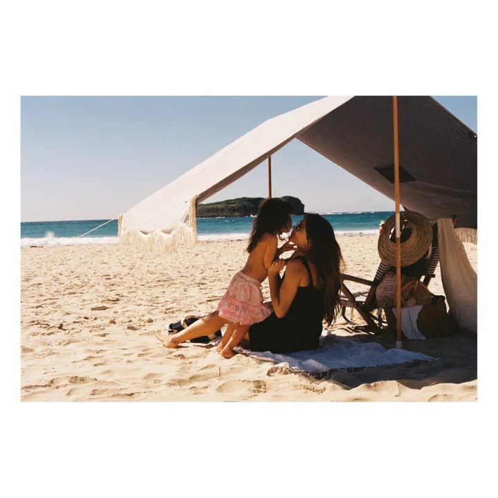 Premium Fringe Beach Tent | Navy blue- Product image n°1