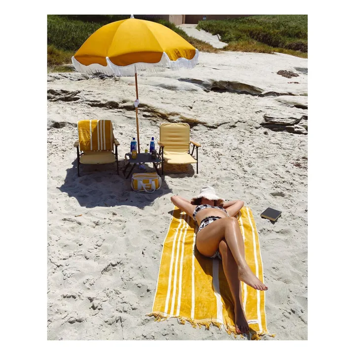 Holiday Sonnenschirm mit Fransen | Gelb- Produktbild Nr. 3
