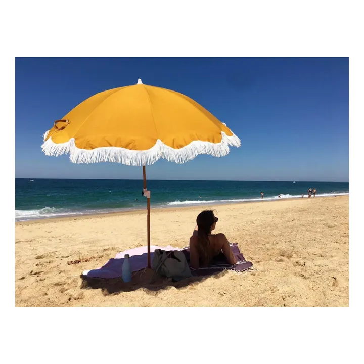 Holiday Sonnenschirm mit Fransen | Gelb- Produktbild Nr. 5