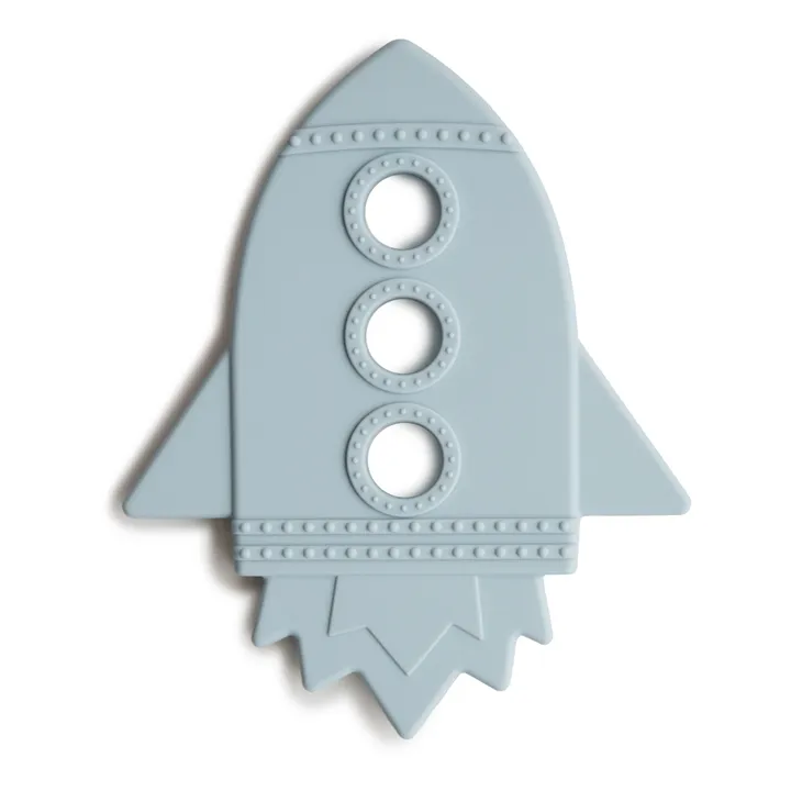 Silicone Rocket Teething Toy | Blue- Product image n°0