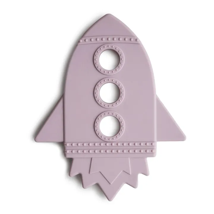 Mordedor de silicona Cohete | Lila- Imagen del producto n°0