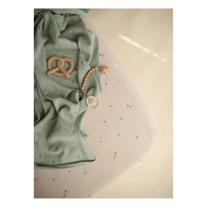 Jouet de dentition Bretzel en silicone | Beige- Image produit n°1