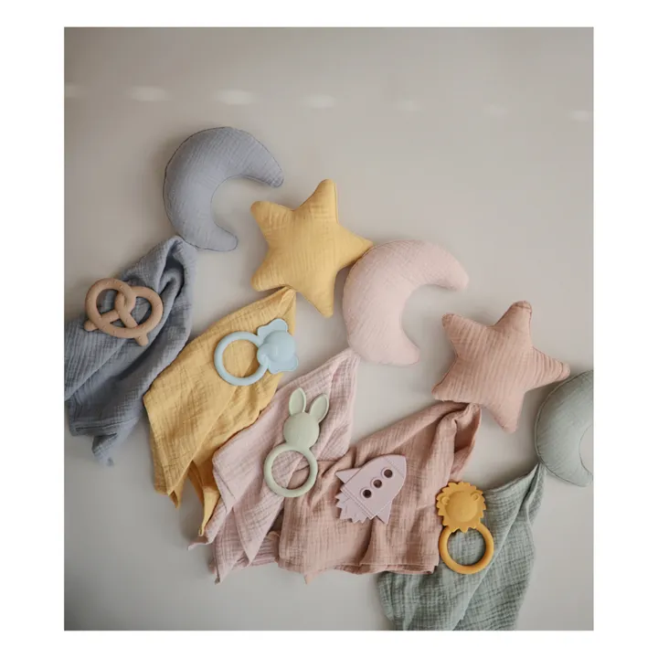 Jouet de dentition Bretzel en silicone | Beige- Image produit n°4