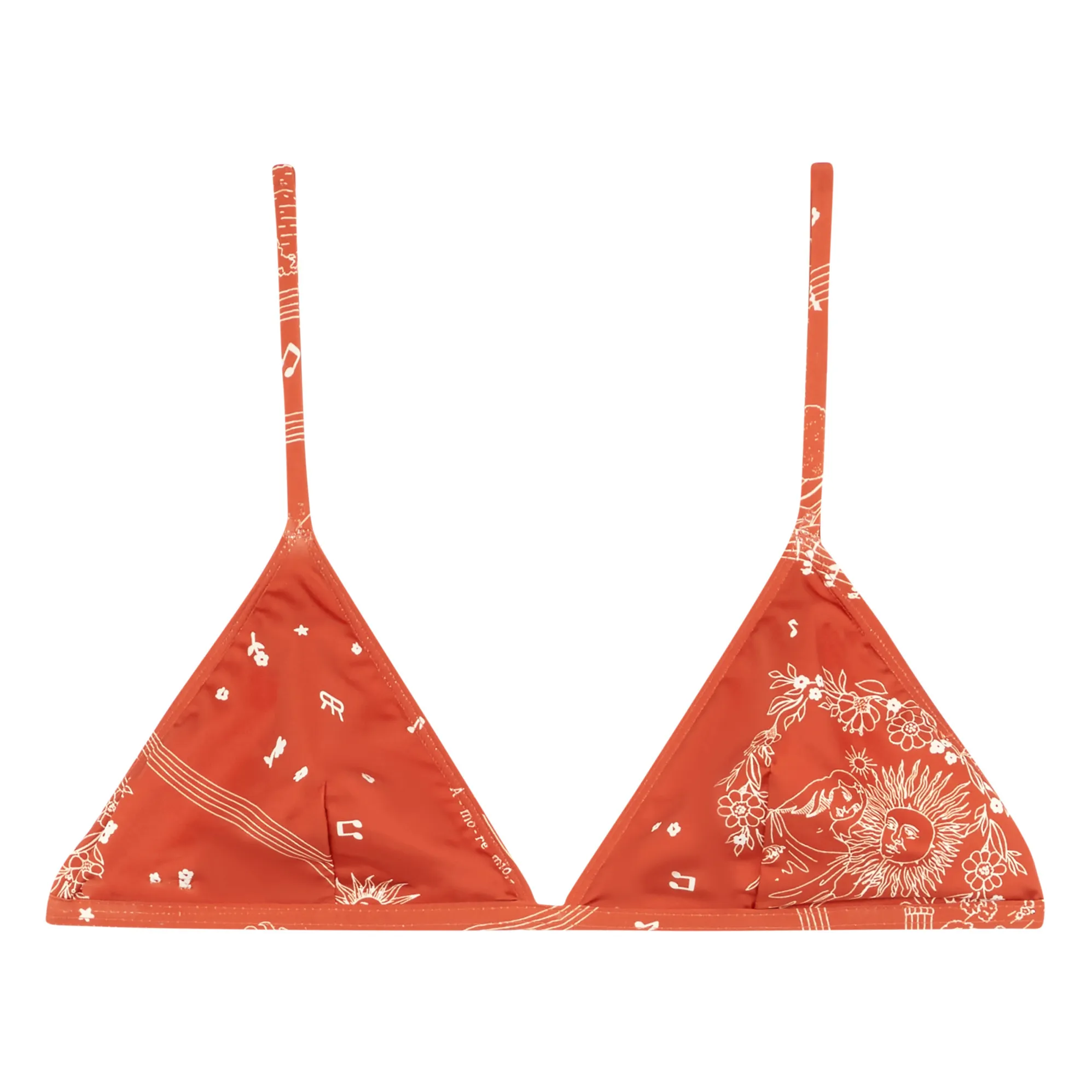 Roseanna Orange Lucio Music Bikini Top