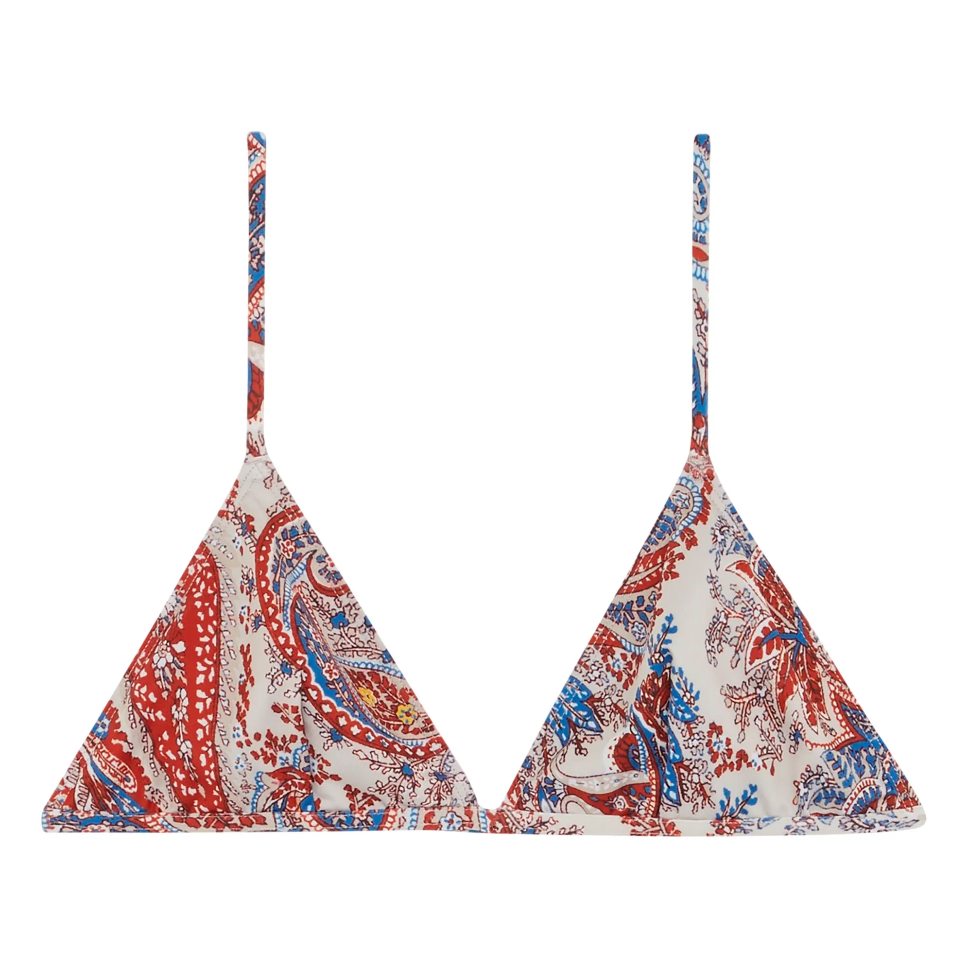Roseanna Red Paisley Music Bikini Top