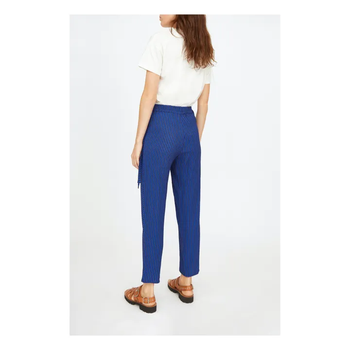 Pantaloni Amos Melina, a righe  | Blu marino- Immagine del prodotto n°3