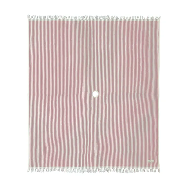 Beach Towel with Parasol Hole | Pink