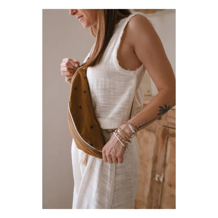 Riñonera Corazones | Marrón Rojizo- Imagen del producto n°1