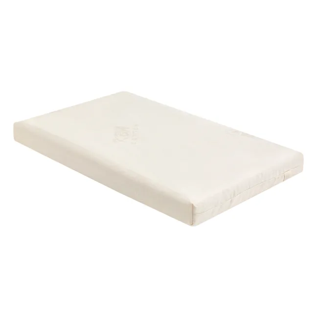 Matelas carré pour berceau Martha en coton bio | Blanc