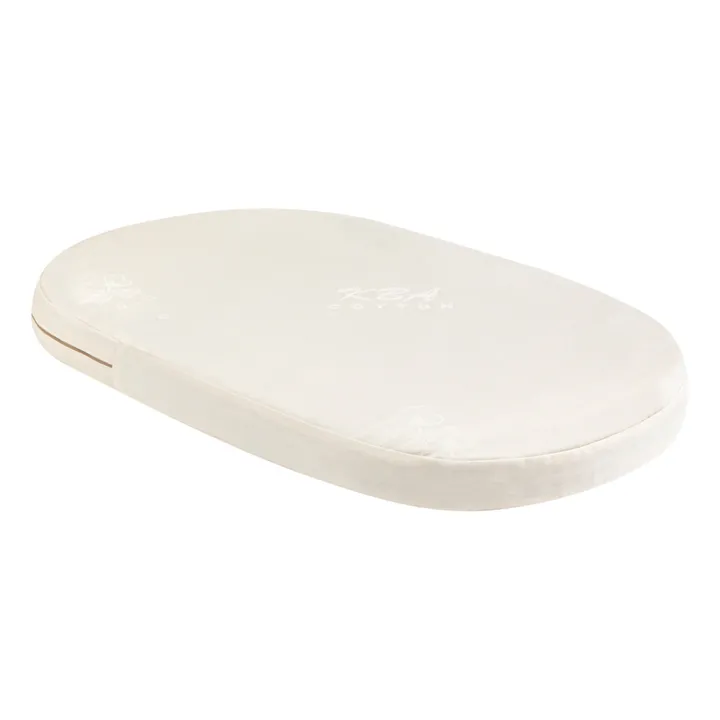 Materasso ovale per culla Lola in cotone organico | Bianco- Immagine del prodotto n°0