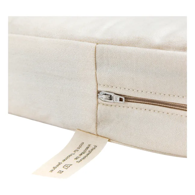 Colchón ovalado para cesta de algodón biológico Frid | Blanco