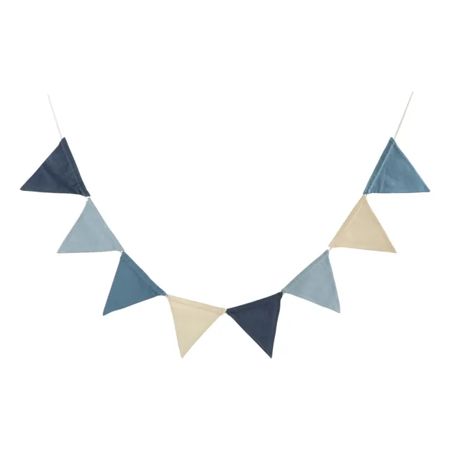 Dekorative Wimpelgirlande | Blau