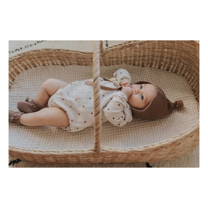 Babyschuhe Strick aus Bio-Baumwolle | Karamel- Produktbild Nr. 4