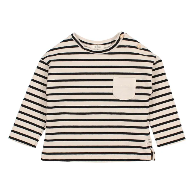 Sailor Striped T-shirt | Ecru