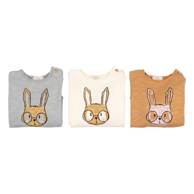 T-Shirt Coton Bio Bunny | Ecru